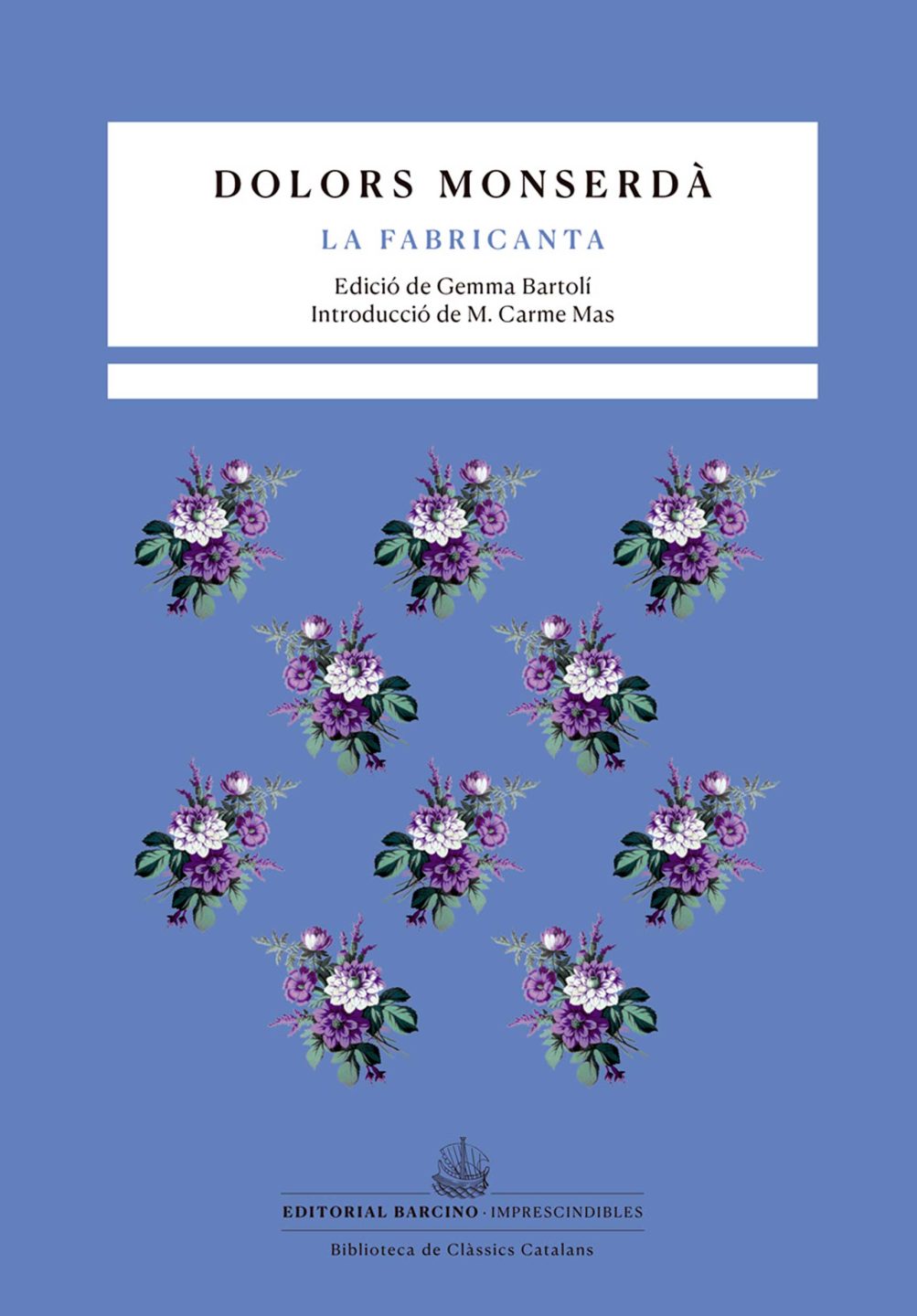 Flors sobre fons blau